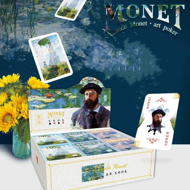Playing Cards Vincent Van Gogh Sunflower Poker Playing Cards Indoor Family Entertainment Starry Night Casual Board Game