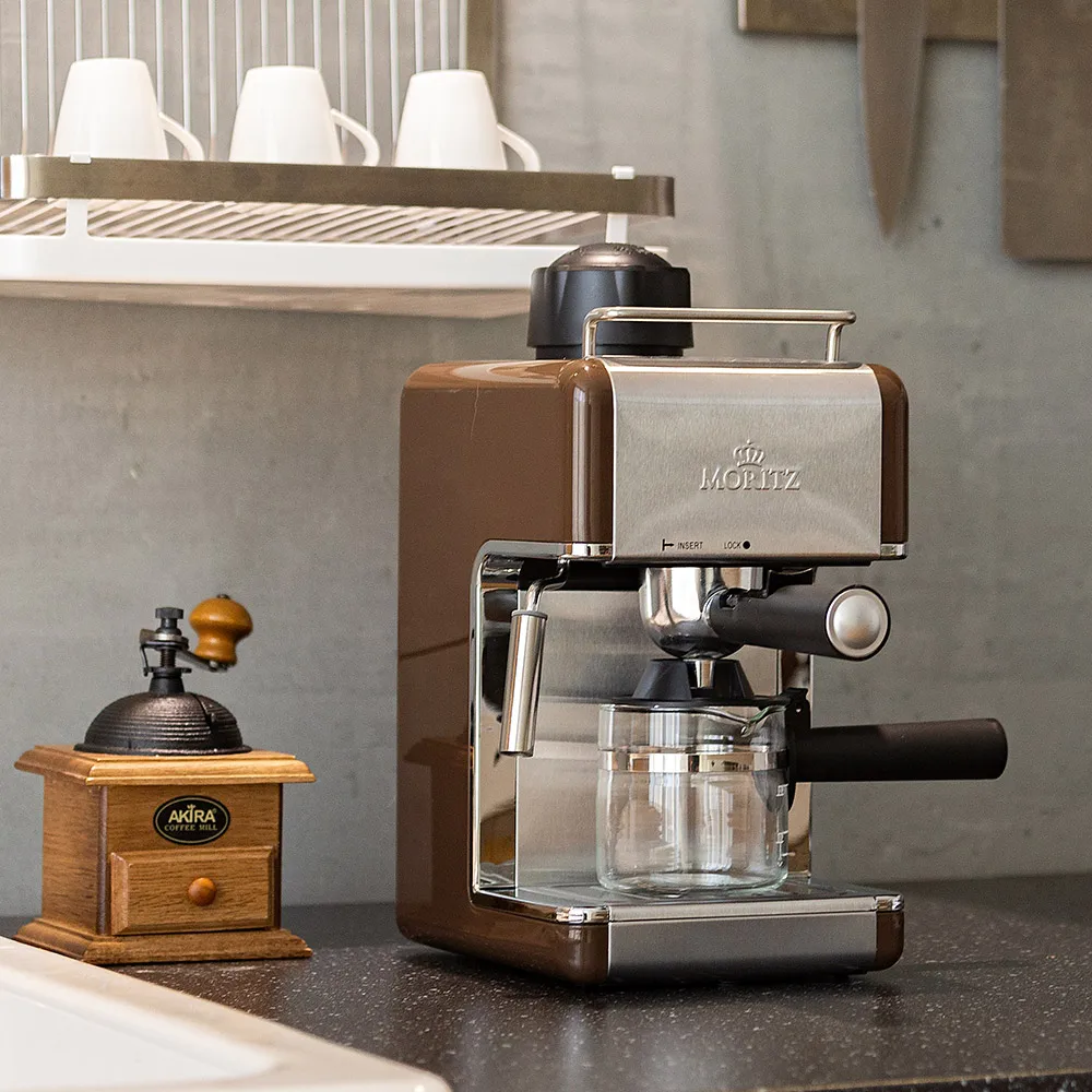 모리츠 심플 베이직 에스프레소 커피머신 브라운 그린