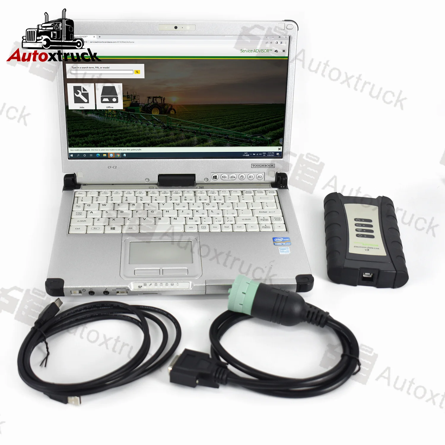 

CFC2 Laptop 5.3 AG CF EDL V3 Electronic Data Link Advisor Diagnostic tool agricultural Tractor Construction equipment