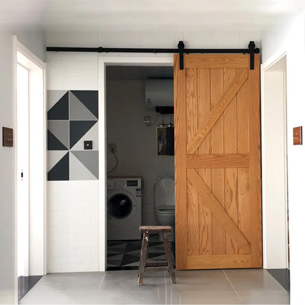 Sliding Door Roller Sliding Door Pulley Hardware Wood Barn Door Hanging Rail Home Sliding Door Barn Track Hardware