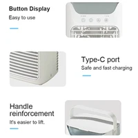 Ventilateur/ventilateur de refroidissement, climatiseur de bureau, ventilateur à réservoir d'eau, petit climatiseur portable avec minuterie, climatiseurs pour petites pièces 5