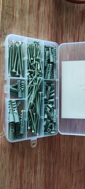 164pc screw set 82 impact dowels plasterboard screws self-drilling for masonry concrete walls M35 M4 M5 M6 M8 anchor bolts photo review
