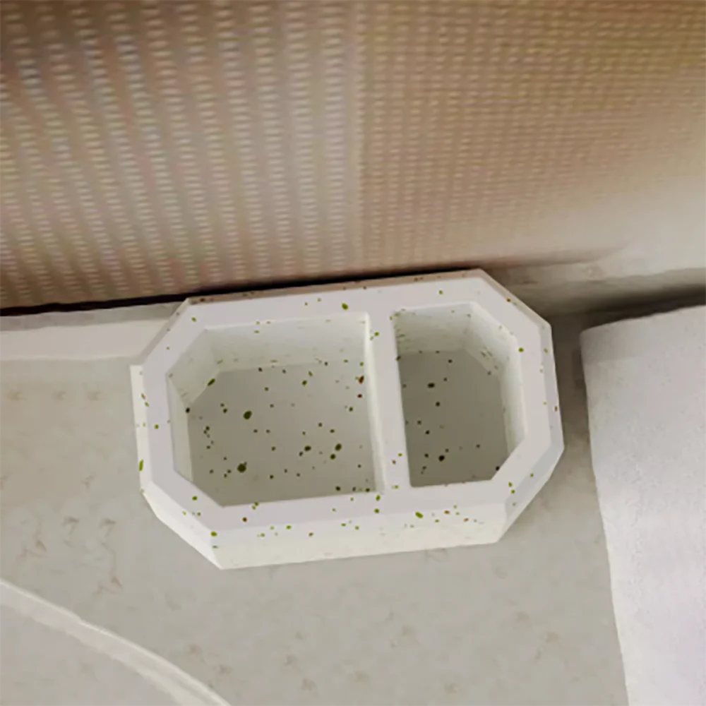 북유럽 시멘트 배수 칫솔 컵 거치대 몰드 콘크리트 크리에이티브 사무용품, DIY 펜꽂이 거치대 실리콘 몰드