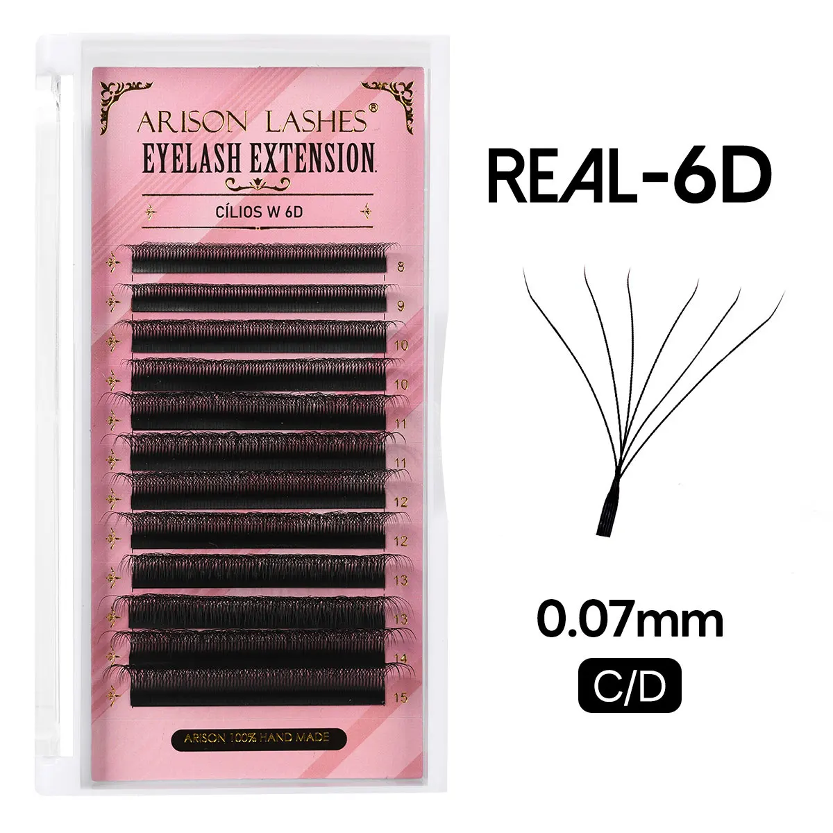 ARISON Lashes - Premium Volume Easy Fan Natural Soft False Eyelashes
