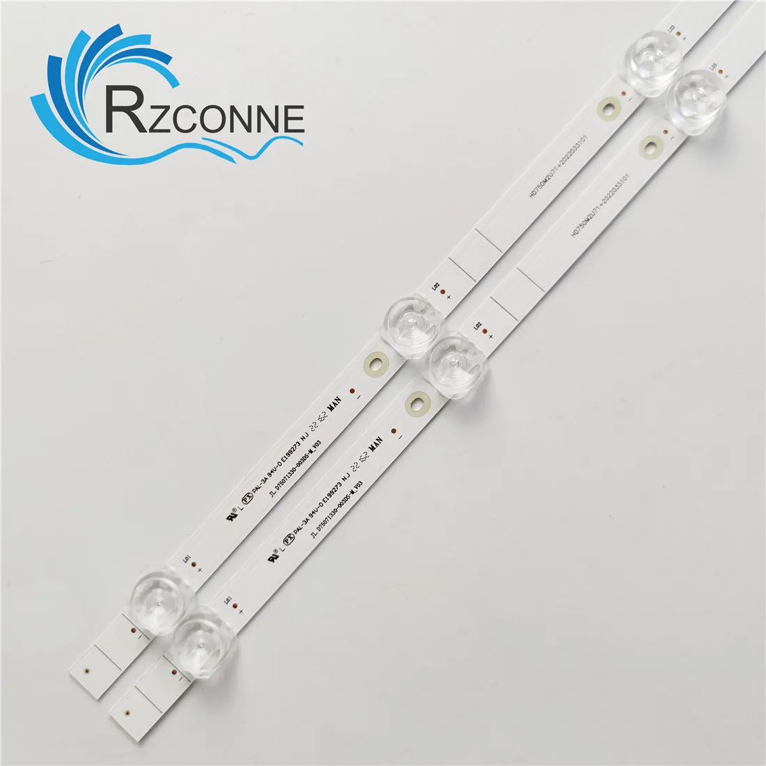 Led Backlight Strip Lâmpada para Jl.d75071330003ds-m_v03 Hd750m2u71 Mais 2023033101 735 mm - Imagem 5