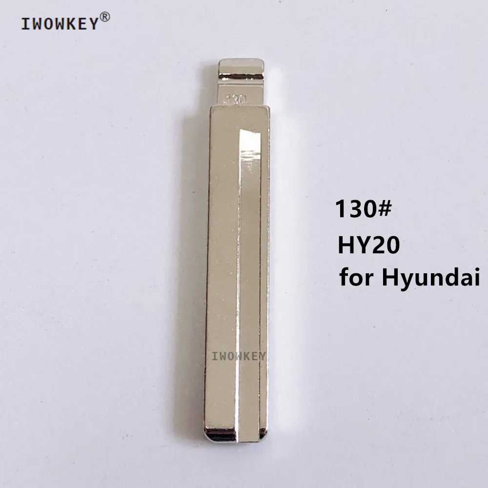 

10 pcs/lot #130 Metal Blank Uncut Flip KD VVDI Remote Key Blade lishi HY20 for Hyundai VERNA Kia SSANG YONG Chairman W