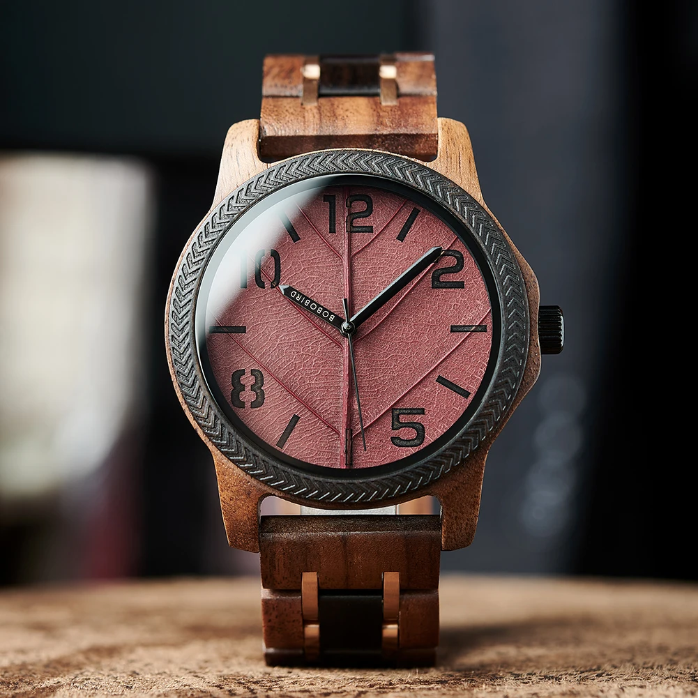 BOBO BIRD 2024 Newest Men‘s Watches,Leaf Design & Digital Display Quartz Watches,Support OEM Customiezd Dropshipping