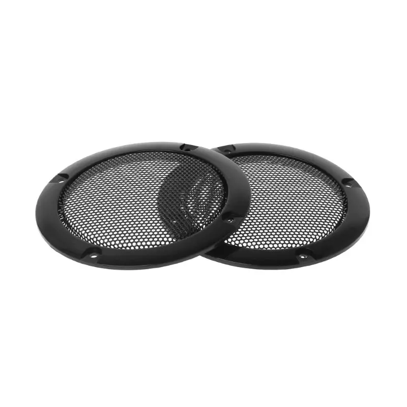 2PCS Speaker Grills 3inch Protective Subwoofer Frame Grille Cover Steel Mesh Decorative Circle Video Accessory High Quality