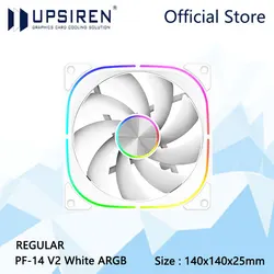 Enhanced ARGB Computer Case Cooling Fan with 3 - Sided Infinite Mirror Design, 140mm Quiet Performance (Other)