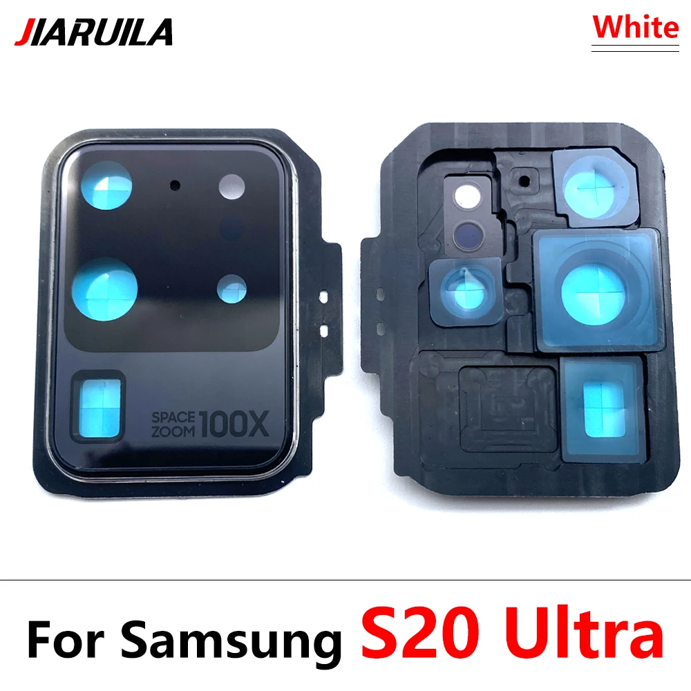 Neue Für Samsung S20 + S20 Plus S20 Fe S20 Ultra Zurück Kamera Glas Objektiv + Rahmen Hinten Gehäuse zurück Abdeckung Mit Metall Rahmen Halter – Detail 14
