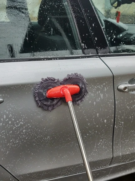 مجموعة غسيل تنظيف السيارة متعددة الأغراض فرشاة من الألياف الدقيقة ممسحة إسفنجة