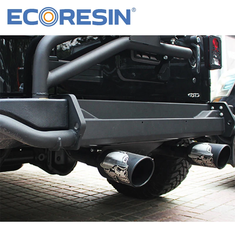 Wrangler Jeep JL 4*4 Jeep Exhaust Pipe Muffler System Matte Black Auto Parts Accessories Sahare Rubicon