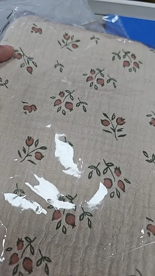 Cotton Swaddle Blanket Baby Blanket Solid Color Floral Print Muslin Diaper Swaddle New Born Crinkle Fabric Born Stroller Cover photo review