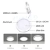 etrnLED Ceiling Spot Indoor Led Lamp 12V 24V Thin Round Surface Mounted Light RGB Showcase Display Cabinet RV Camper Van 3W 5W 2