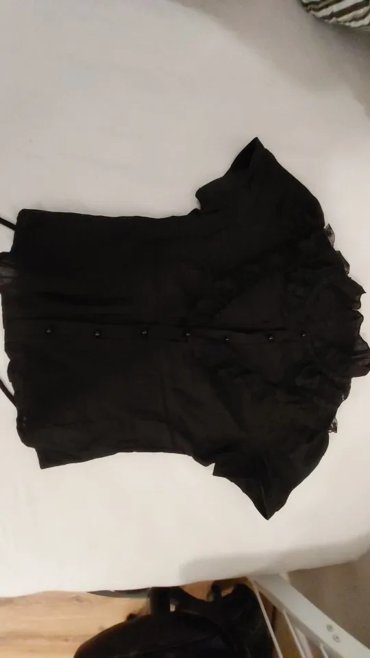 Black Ruffled Blouse - Gothic Aesthetic photo review