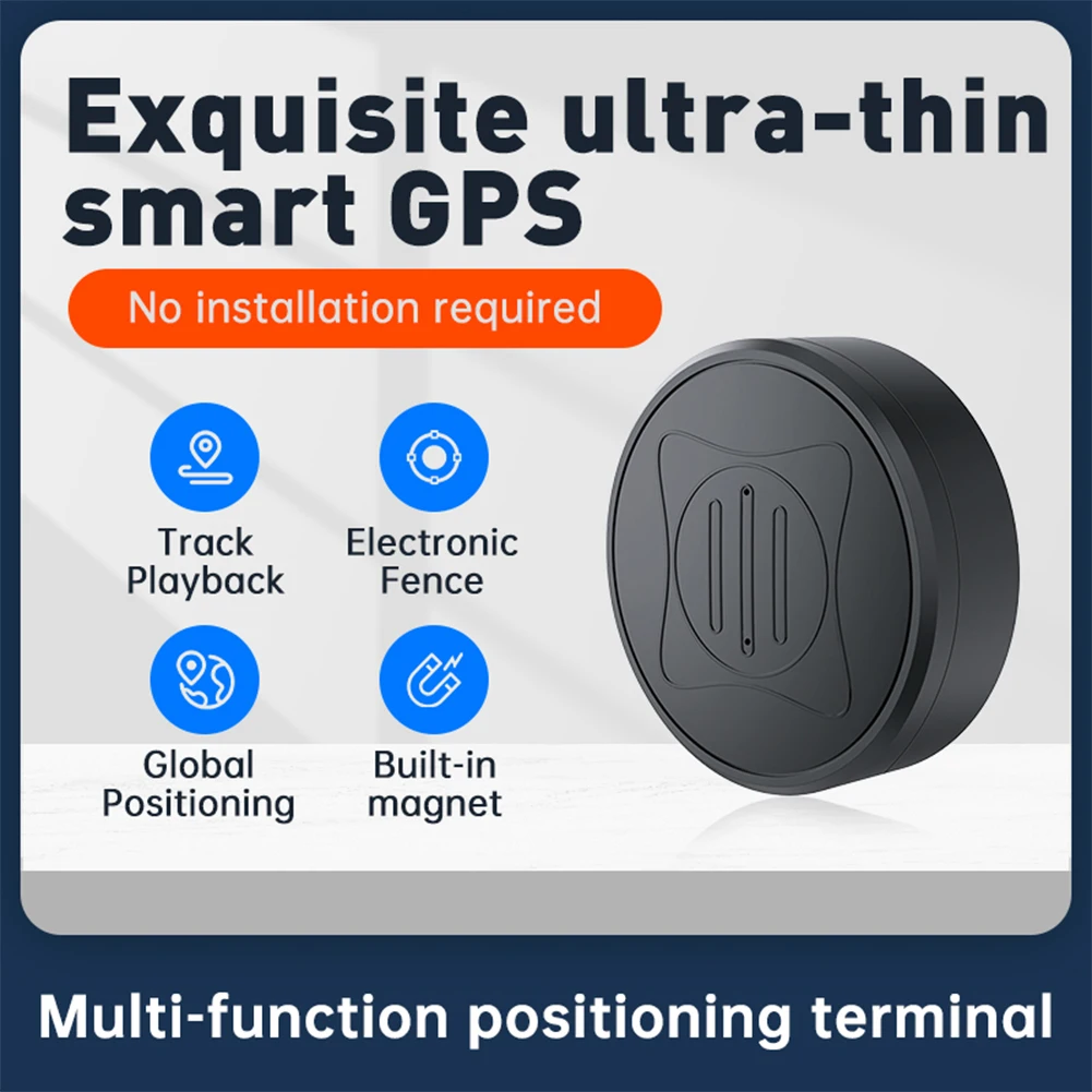 Mini GPS Tracker Strong Magnetic Mount Real Time Tracking Device Rechargeable Anti-Lost GPS Locator for Kid Pet Motorcycle Truck