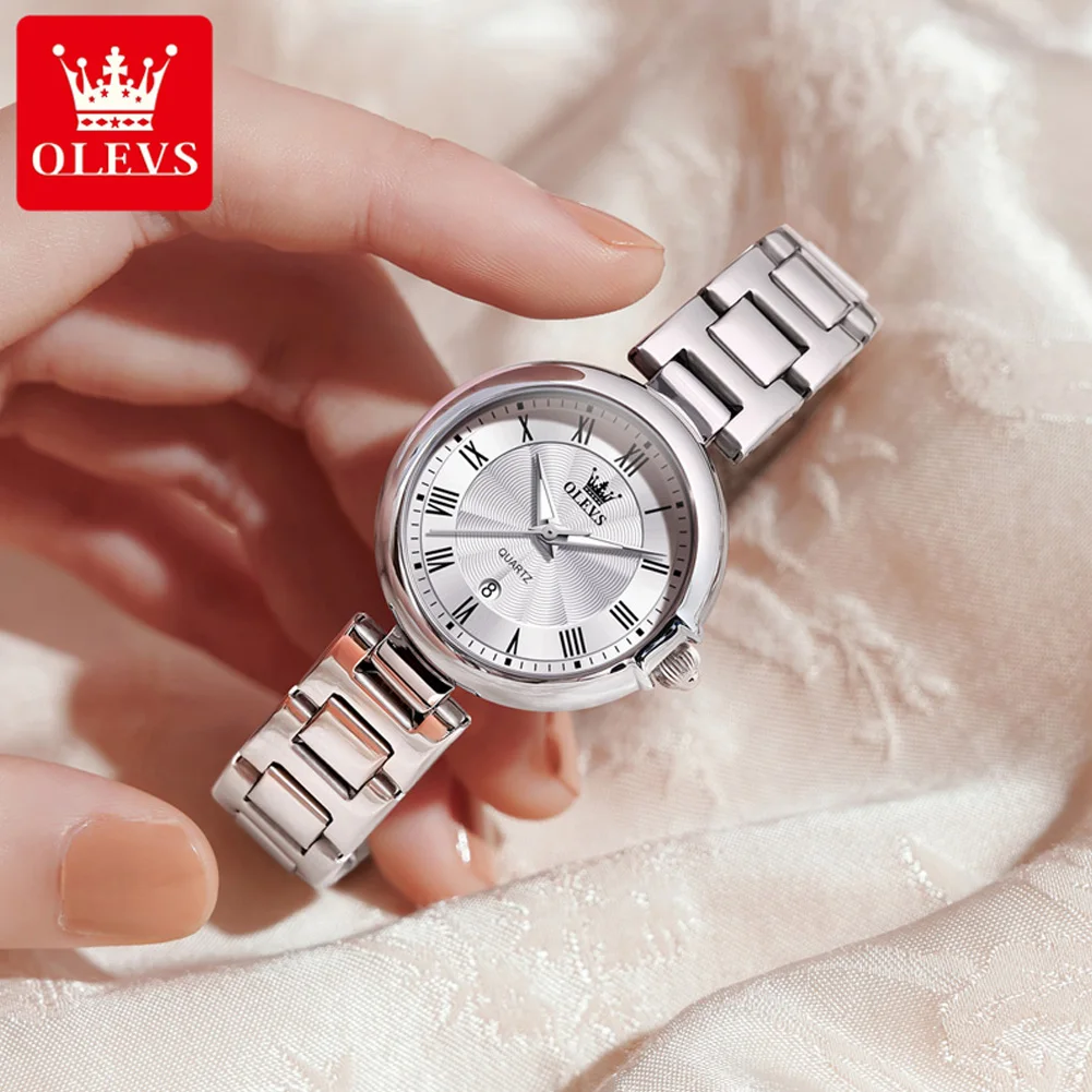 ساعة يد نسائية أنيقة من OLEVS 5608 مقاومة للماء من...