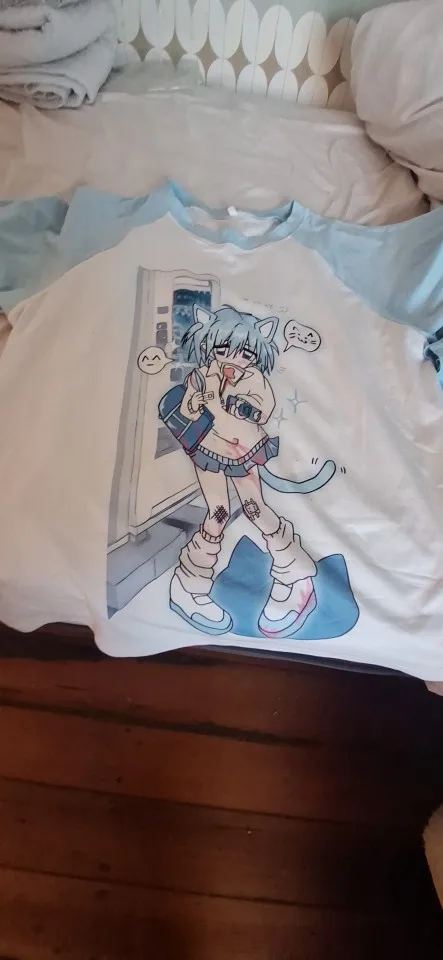 Harajuku Detachable Sleeve T-Shirt - Cutecore photo review