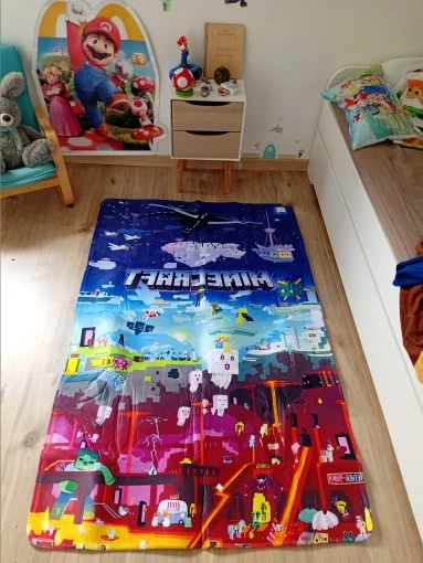 Classic Video Game M-M1necraft Carpet for Living Room Bedroom Hallway Long Strip Sofa Doormat Floor Rug Anti-slip Decor Mat Gift photo review