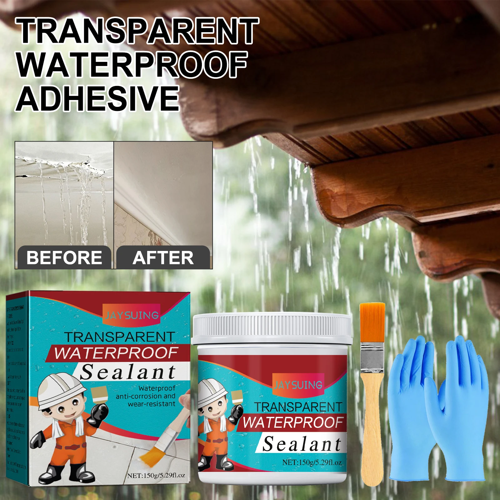 Waterproof Adhesive Sealant for Wall Leak Repair