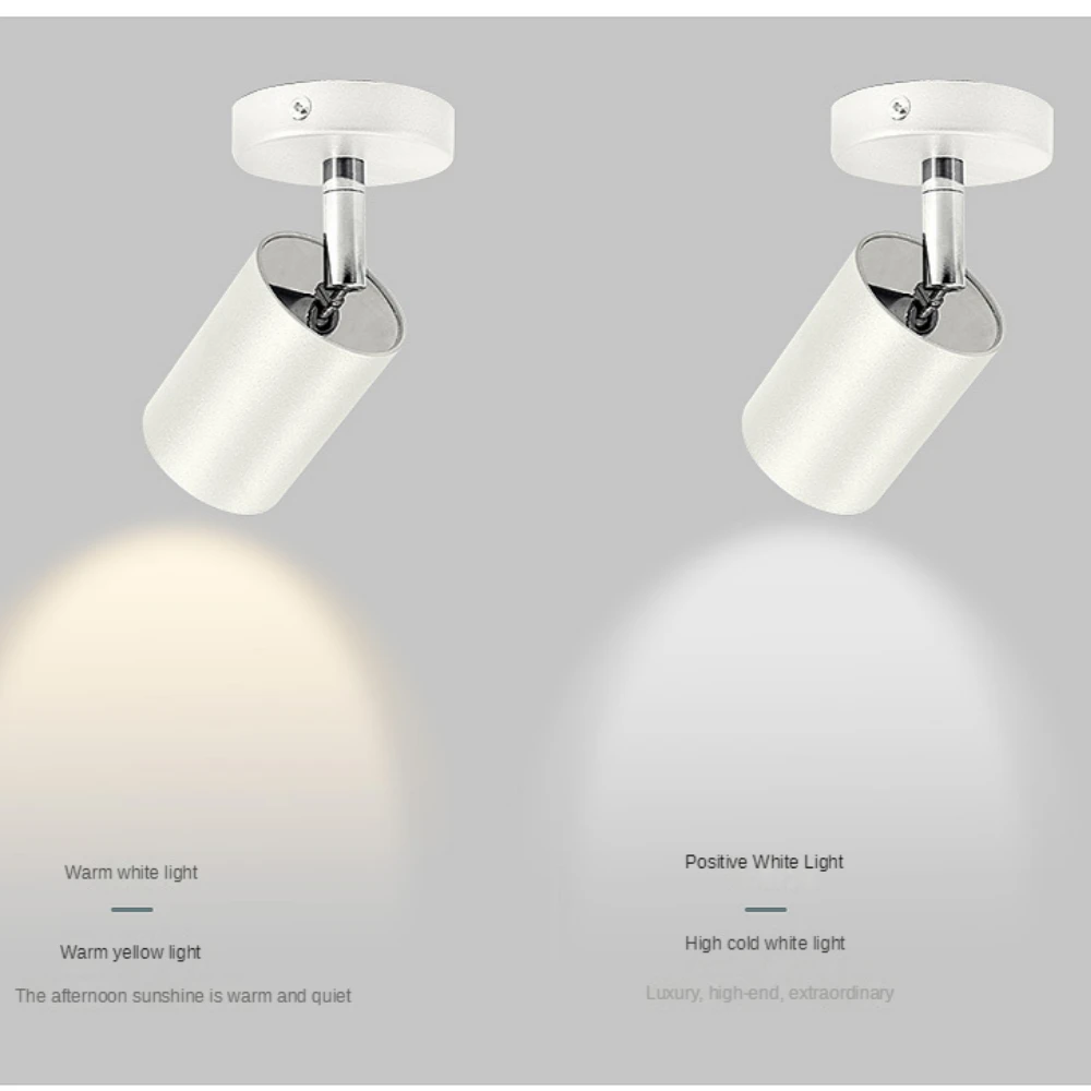 LED Ceiling Light GU10 Replaceable Bulb Directional Three-head Ceiling Spotlight for Living Room Surface Mount Spotlight