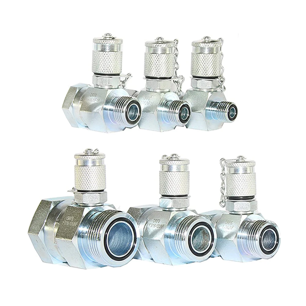 Hydraulic Swivel Run Tees Pressure Kit Test Coupling Point for Excavator JIC37 60MPa excavator hydraulic pressure regulator hpv102 zx200 ex200 5 ex200 6 hydraulic pump regulator