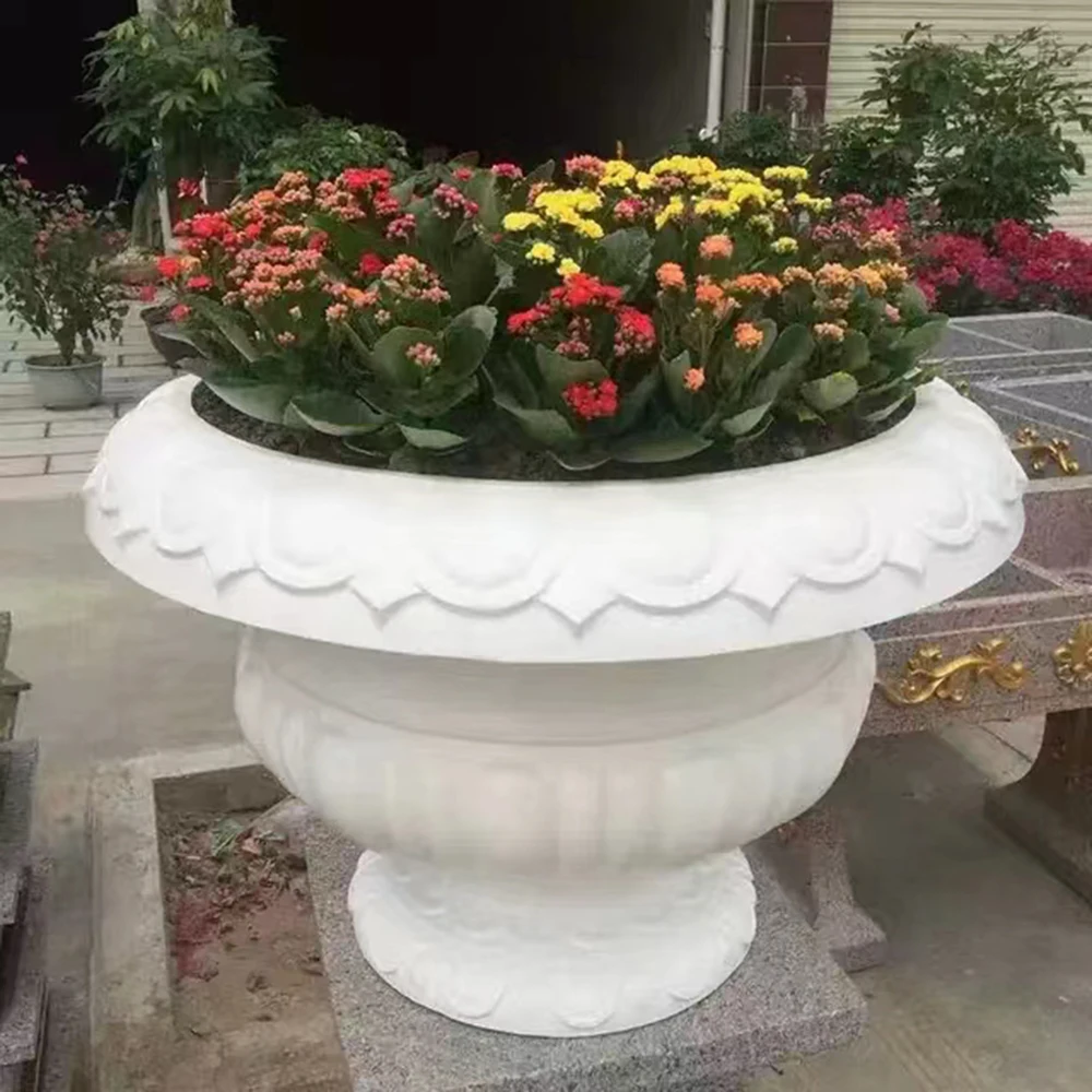 GRC Home Gardening Bonsai Round Concrete Flower Pot Mold