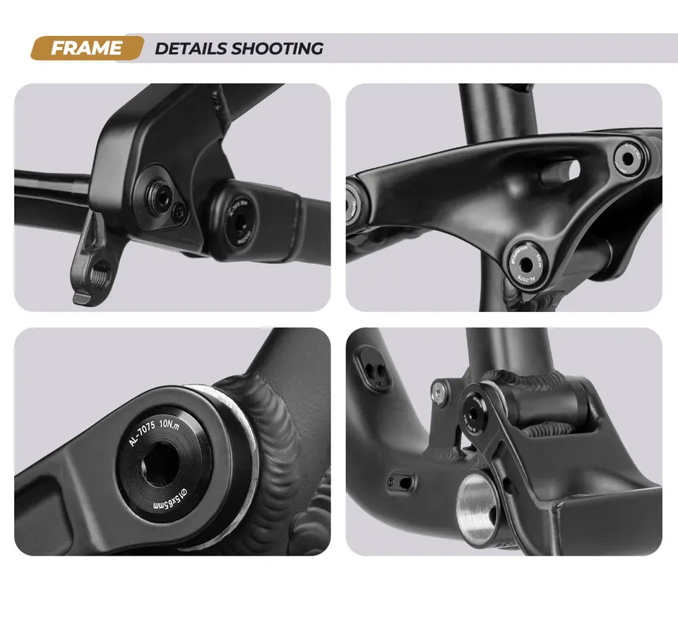 Fastwork-Bicycle Soft Tail Frame, Mountain 4 Links, Full