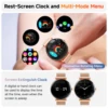 【 Amoled 】 2025 Women'S Smart Watch, 1.43 Hd Screen, Ip68 Waterproof Sports Fitness Watch, With Heart Rate, Suitable For Android 6
