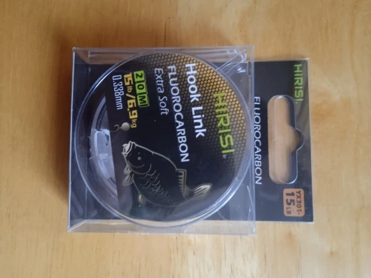 Hirisi 20m Carp Fishing Super Stiff Fluorocarbon Hooklink Fishing Line for Carp Chod Rig 15lb 20lb 27lb 32lb Clear photo review