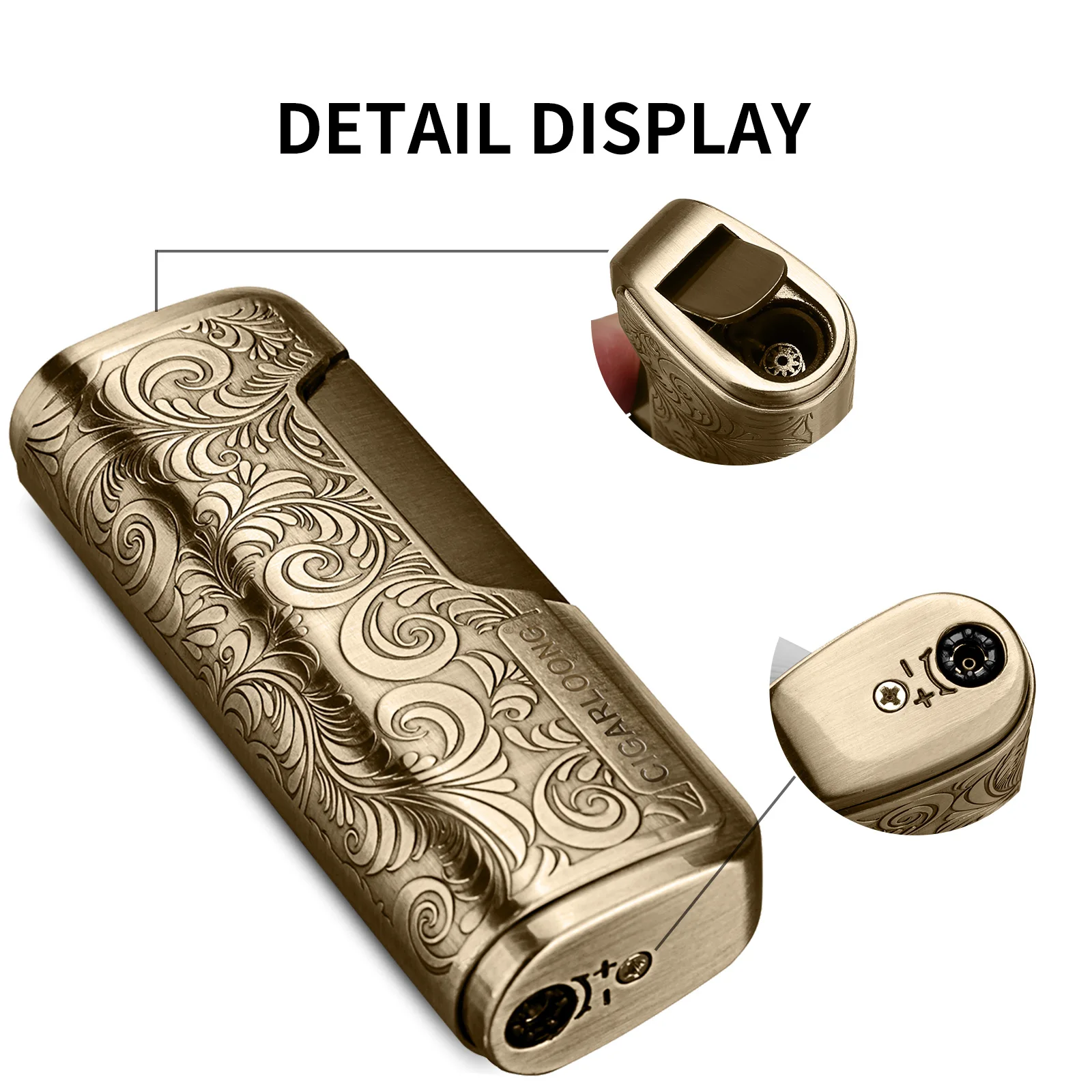 Torch Cigar Lighter Windproof Inflatable Metal Cigarette Lighter Stronger Fire Cigar For BBQ Kitchen Men's Gift With Box bbq lighter butane gas lighter cigarette lighter