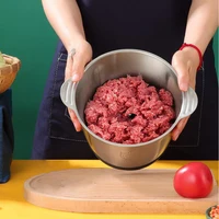 Электрические мясорубки 2л, пищевая дробилка из нержавеющей стали, многофункциональная овощерезка, процессор, измельчитель, кухонные блендеры — изображение 6