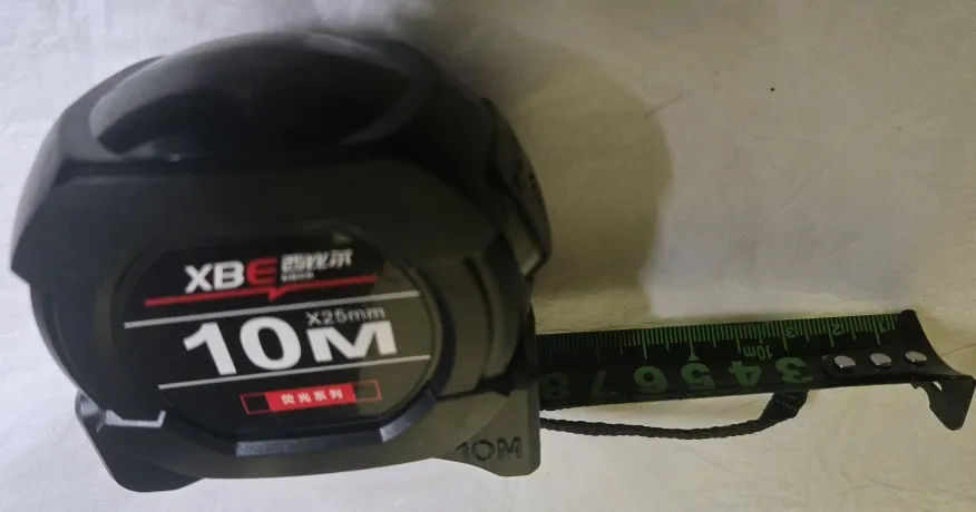 Self locking Steel TapeHigh precision Thickened measure black Fluorescent tape 5M Wear-resistant Fall resistant Measuring Tape photo review