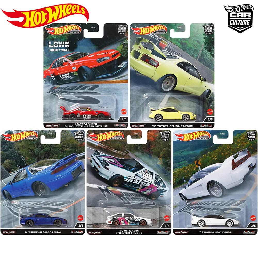 

Hot Wheels Premium Car Culture Original Mountain Drifters Diecast Metal Case For your Kids Birthday Gift Nissan Skyline For Collector
