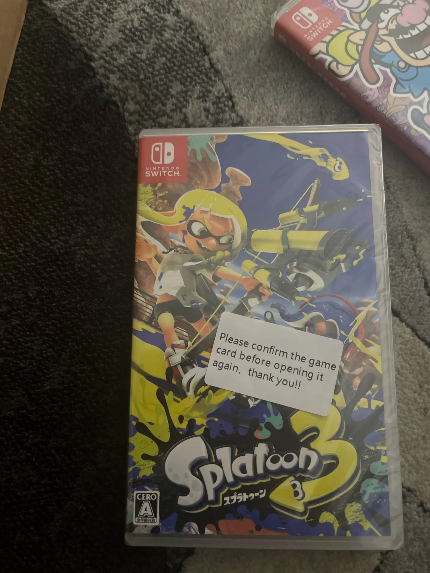 Splatoon 3 Nintendo Switch ゲームカード Splatoon™ 3 for Nintendo