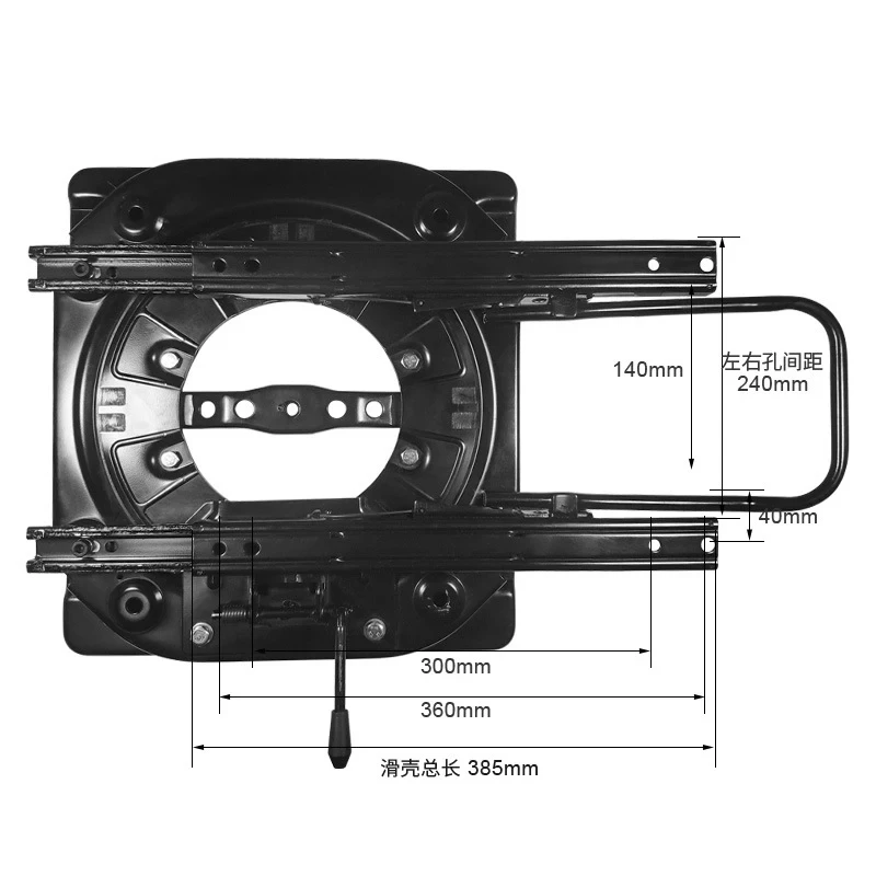 Auto Car Seat Turntable 360 Degree Heavy-duty Swivel With 4way Swivel With Slide Rail Suit For Universal  RV SUV MPV Seats Disc