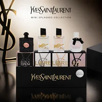 Yves Saint Laurent YSL Coffret Parfum Femme – Lot de 4 Miniatures Voyage (Mini Splash) – Cadeau Luxe Parfums Iconiques YSL 2