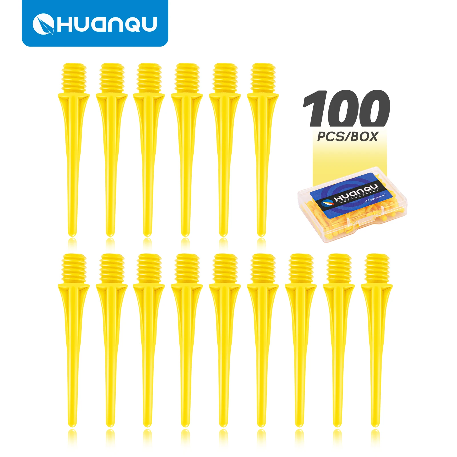 Huanqu 100er-Pack Mehrfarbige, optional wählbare Sicherheits-Dart-Ersatzspitzen mit weicher Spitze, universelles, hochpräzises, langlebiges Dart-Zubehör, geeignet für elektronische Dartpfeile/Heimbar-Wettbewerbstraining, professionelle Ersatzspitzen – Detail 9