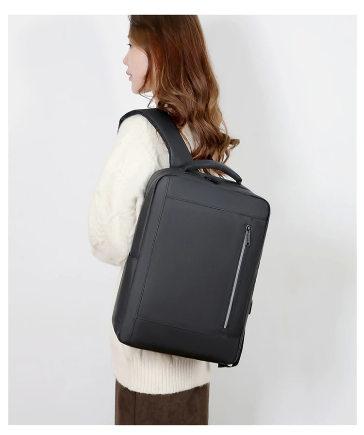 Minimalist Business Waterproof Backpack Unisex USB Charging Large Capacity Laptop Bag Multifunctional Stylish Travel Backpack Sc