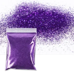 Holographic Laser Extra Fine Glitter Powder for Nail Art and Crafts, 50g Bag (Deep Purple)