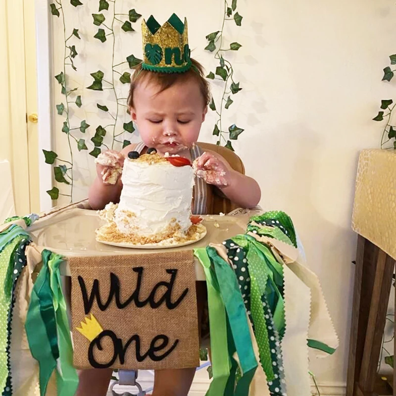 Chapeau d'anniversaire pour enfant de 1, 2 ou 3 ans, bandeau de sauna  décoratif pour