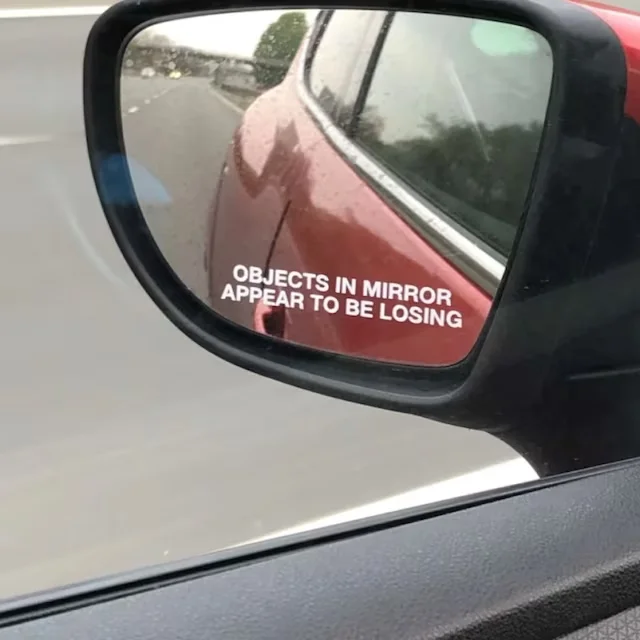 Car Rear View Mirror Decal Funny Car Stickers Interior Decor Cute Charms Accessories Gifts For Her Positive Laptop Decal car trunk sticker