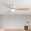Modern Led Ceiling Fan Without Lights DC Motor 6 Speeds Timing Fans 20CM Low Floor Loft Remote Control Lux&vitae Fan With Lights 1