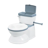 Childrens Simulation Grey Solid Baby Training Potty With Flushing Sound 2