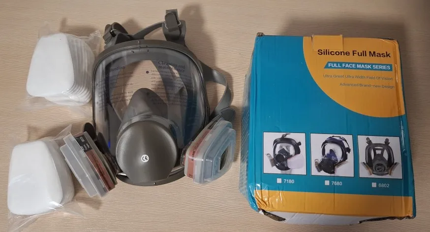 6800 Anti-Fog Full Face Respirator Gas Mask Industrial Painting Spraying Respirator Safety Work Filter Formaldehyde Protection photo review