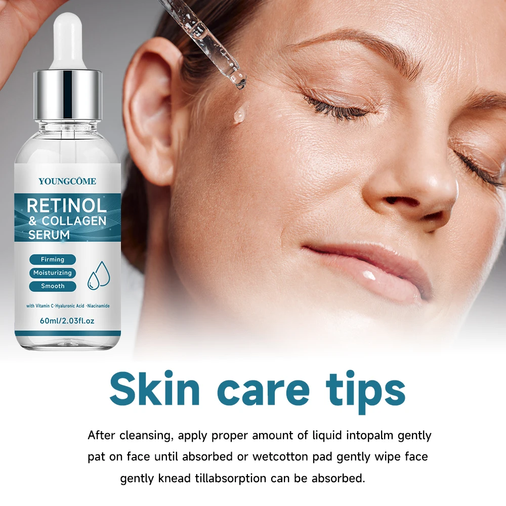 Retinol Serum Anti Wrinkle Face Firm Lifting Anti-Aging & Wrinkle Pore Shrink Moisturizing Collagen Facial Serum Skin Care 6