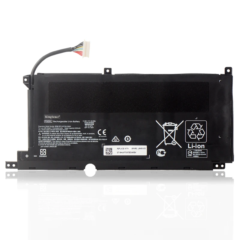 Kingsener Pg03xl Bateria do Portátil para hp Pavilion Gaming 15-dk Dk0003nq 15-dk0020tx 15-ec 15-ec0000 Presságio 5x Fpc52 Série 52.5wh - Imagem 6