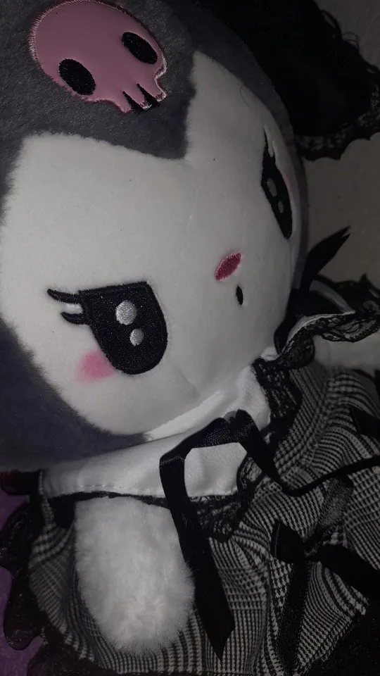 Kuromi Soft Plush Throw Pillow photo review