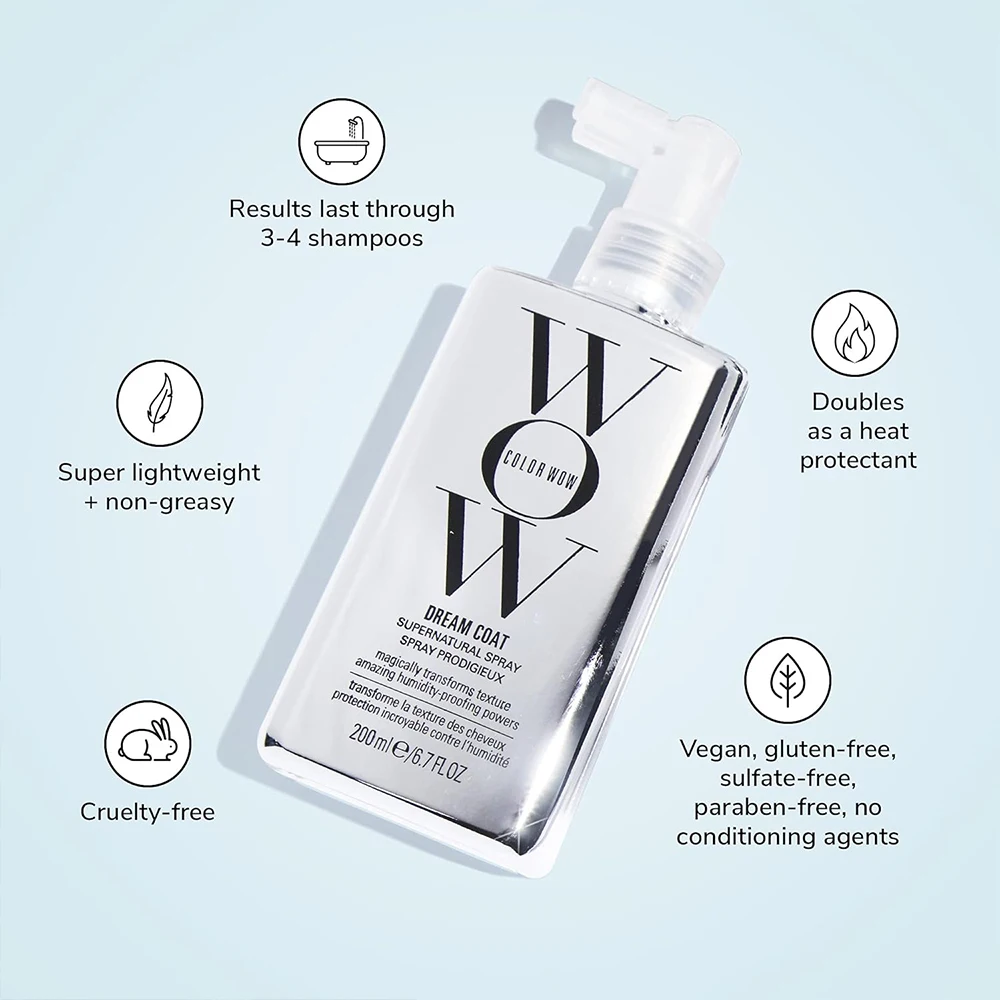 Original New Wow Dream Coat Supernatural Spray 200ml Prevent Curly Hair Smooth Refreshing Dry Nourishing Suitable all Hair Types