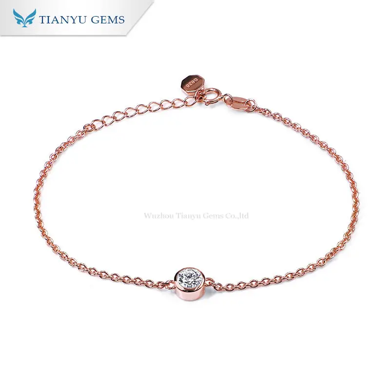 Tianyu  0.5CTW  Moissanite ̾Ƹ ü     925   ڵ  
